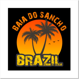 Baia Do Sancho Beach, Fernando De Noronha of Brazil Posters and Art